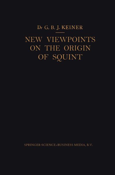 Produktbild: New Viewpoints on the Origin of Squint