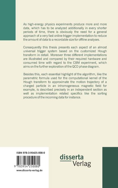 Produktbild: A first level trigger approach for the CBM experiment
