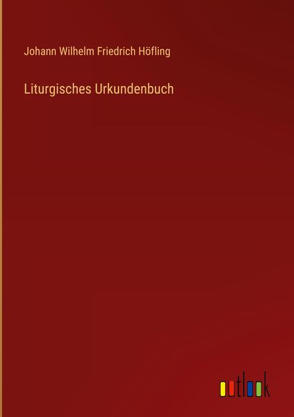 Produktbild: Liturgisches Urkundenbuch