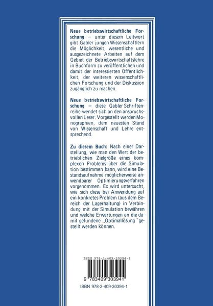 Produktbild: Optimierung und Simulation