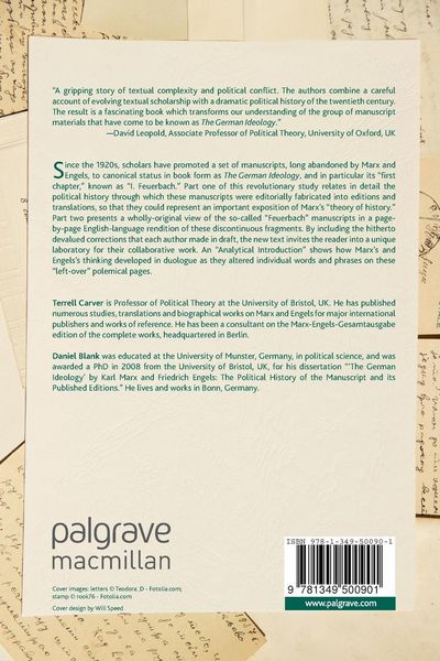 Produktbild: A Political History of the Editions of Marx and Engels&rsquo;s &ldquo;German ideology Manuscripts&rdquo;
