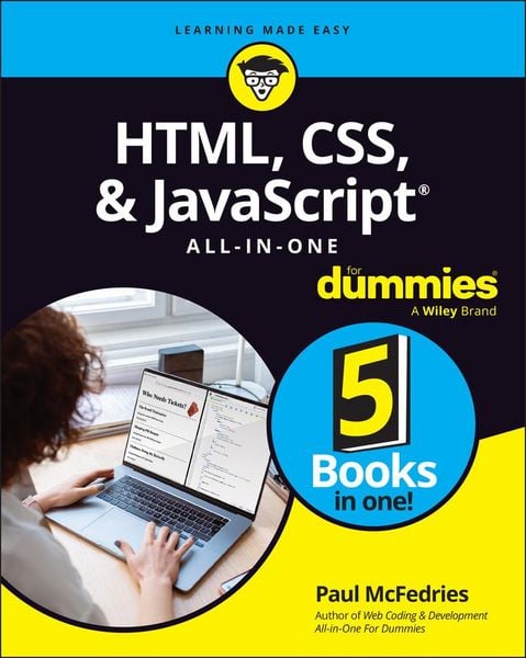 Produktbild: HTML, CSS, & JavaScript All-in-One For Dummies