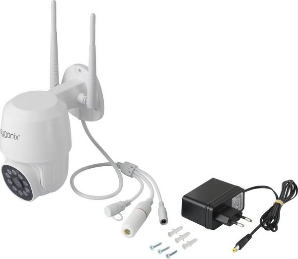 Produktbild: Sygonix PTZ WLAN SY-4760960 LAN, WLAN IP &Uuml;berwachungskamera 1920 x 1080 Pixel