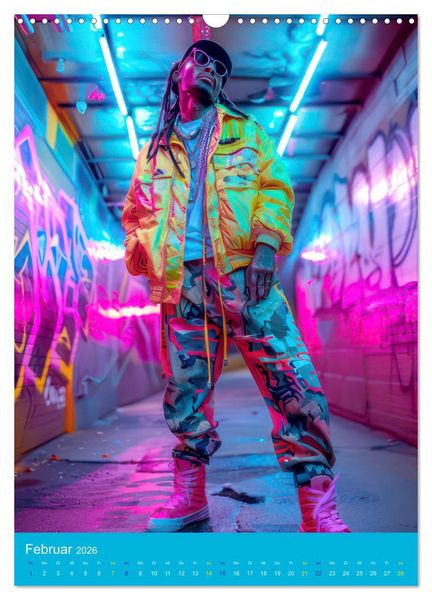 Produktbild: Hip-hop Begeisterung (Wandkalender 2026 DIN A3 hoch), CALVENDO Monatskalender