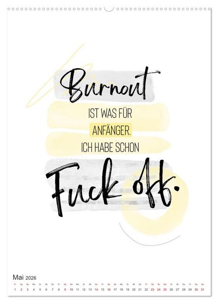 Produktbild: Mit Humor durch den Arbeitstag (Wandkalender 2026 DIN A2 hoch), CALVENDO Monatskalender