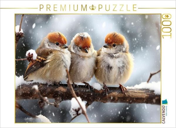 Produktbild: CALVENDO Puzzle V&ouml;gel, wir r&uuml;cken zusammen | 1000 Teile Lege-Gr&ouml;&szlig;e 64x48cm Foto-Puzzle f&uuml;r gl&uuml;ckliche Stunden