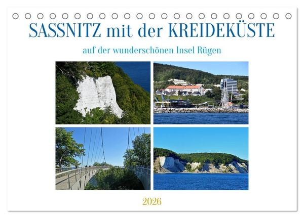 Produktbild: Sassnitz mit der Kreidek&uuml;ste (Tischkalender 2026 DIN A5 quer), CALVENDO Monatskalender
