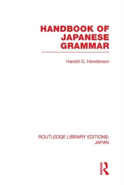 Produktbild: Handbook of Japanese Grammar