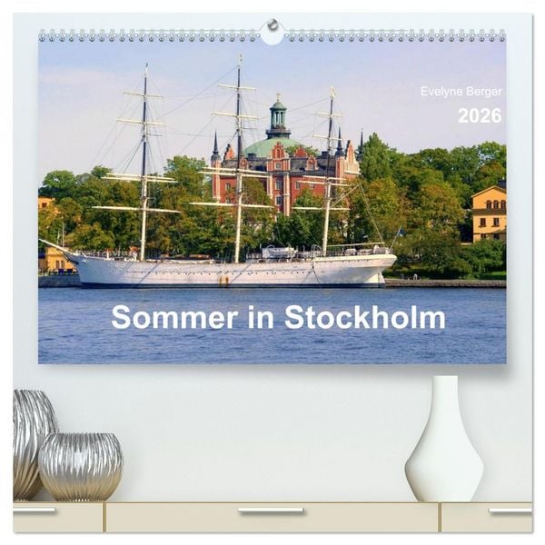 Produktbild: Sommer in Stockholm 2026 (hochwertiger Premium Wandkalender 2026 DIN A2 quer), Kunstdruck in Hochglanz