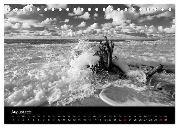 Produktbild: Strandspaziergang an der Ostsee (Tischkalender 2026 DIN A5 quer), CALVENDO Monatskalender
