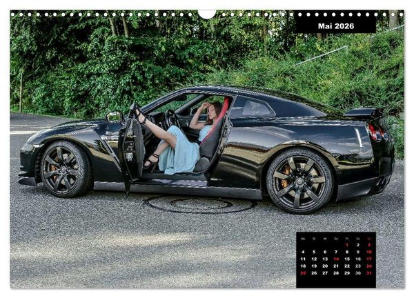 Produktbild: Kurven - Fieber - Modelle und Autos (Wandkalender 2026 DIN A3 quer), CALVENDO Monatskalender