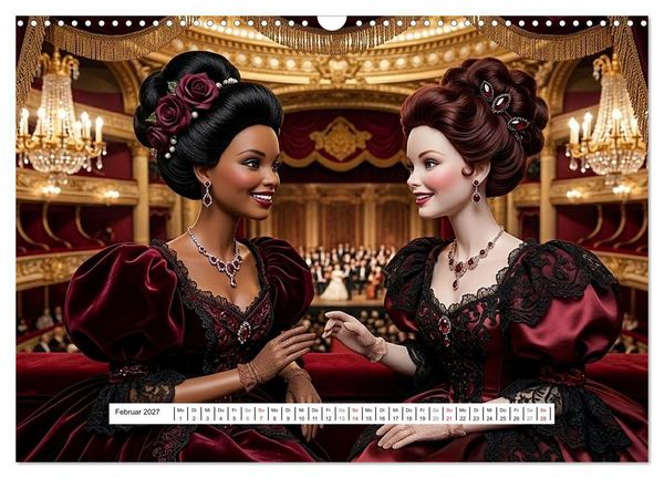 Produktbild: Fabulous Dolls &ndash; Belle &Eacute;poque (Wandkalender 2027 DIN A3 quer), CALVENDO Monatskalender