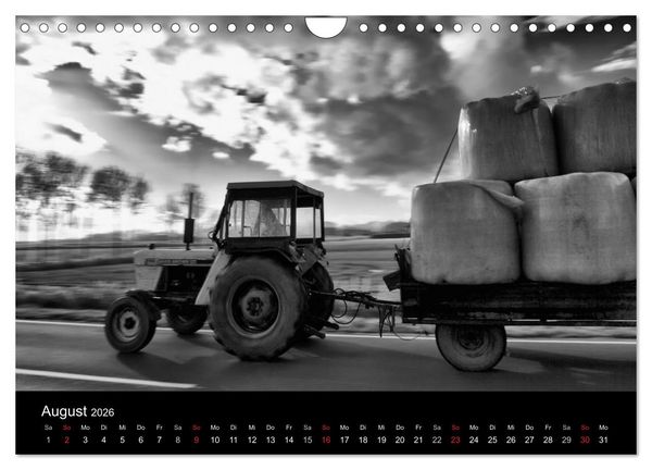 Produktbild: Ost-Friesische Schwarz-Wei&szlig;-Ansichten (Wandkalender 2026 DIN A4 quer), CALVENDO Monatskalender
