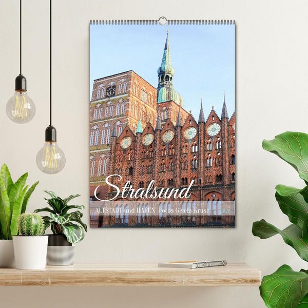 Produktbild: Stralsund - Altstadt und Hafen (Wandkalender 2026 DIN A2 hoch), CALVENDO Monatskalender