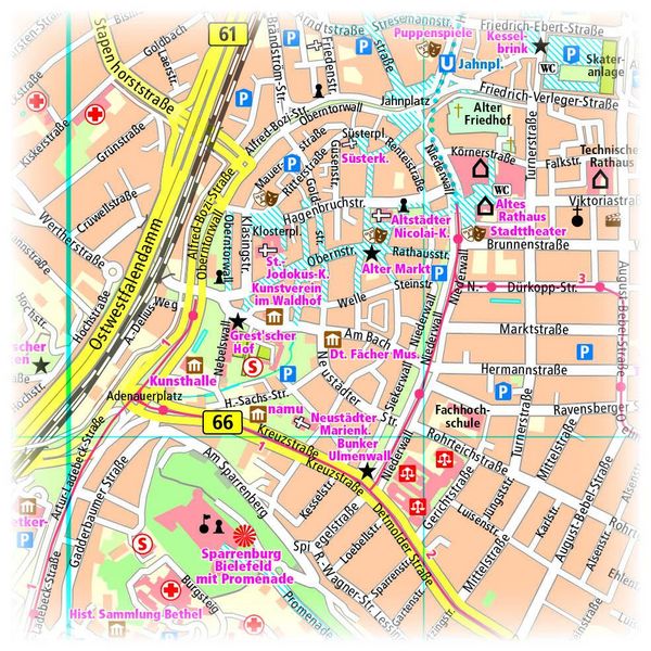 Bielefeld 1 : 14 000