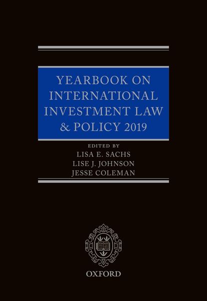 Produktbild: Yearbook on International Investment Law & Policy 2019