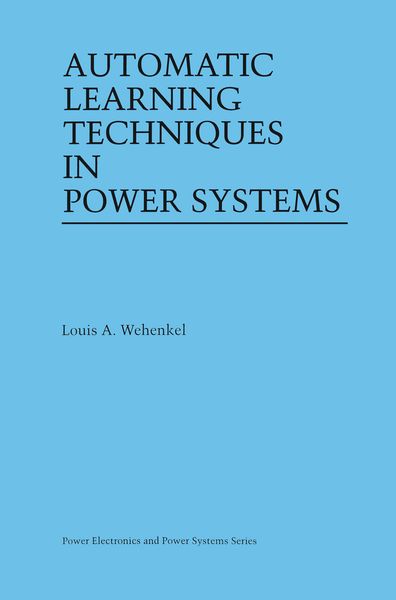Produktbild: Automatic Learning Techniques in Power Systems