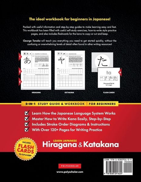 Produktbild: Learn Japanese for Beginners - The Hiragana and Katakana Workbook