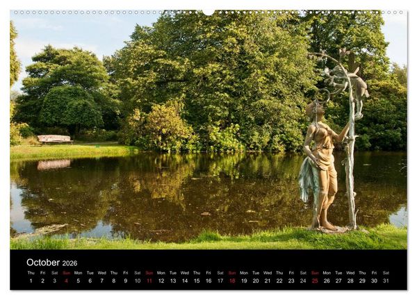 Produktbild: The Lovely Gardens of South England (High Quality Premium Wall Calendar 2026 DIN A2 landscape),CALVENDO 12 Month Wall Calendar
