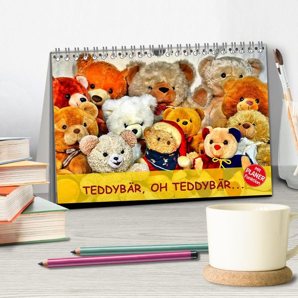 Produktbild: TEDDYB&Auml;R, OH TEDDYB&Auml;R... (Tischkalender 2026 DIN A5 quer), CALVENDO Monatskalender