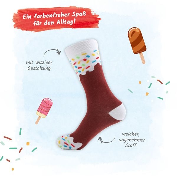 Produktbild: Tr&ouml;tsch Socken am Stiel Schokolade