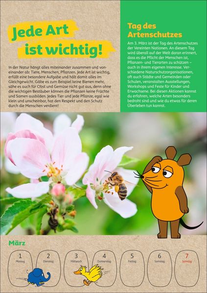Produktbild: Sch&uuml;tze die Erde mit der Maus Kalender 2027 - Wochenplaner