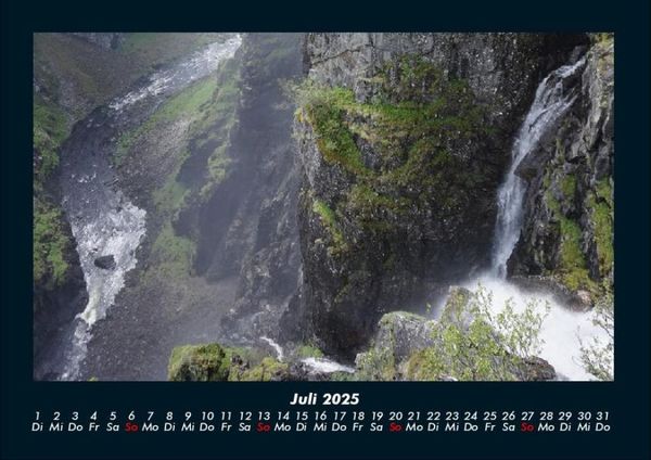 Produktbild: Wasserf&auml;lle 2025 Fotokalender DIN A4