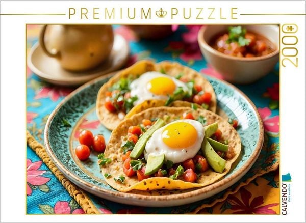 CALVENDO Puzzle Tortilla Española - Mediterraner Genuss | 2000 Teile Lege-Größe 90x67cm Foto-Puzzle für glückliche Stunden
