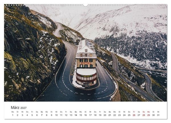 Produktbild: Schweiz - die Bergidylle (hochwertiger Premium Wandkalender 2027 DIN A2 quer), Kunstdruck in Hochglanz