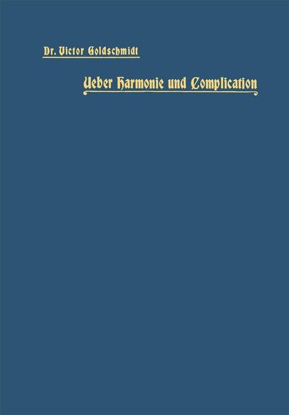 Produktbild: Ueber Harmonie und Complication