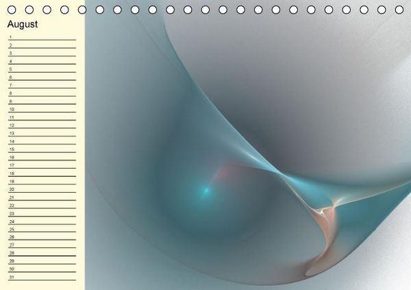 Produktbild: Fraktale Kunst 2/Geburtstagskalender (Tischkalender immerw&auml;hrend DIN A5 quer)