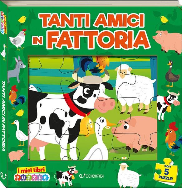 Produktbild: Tanti amici in fattoria. I miei libri puzzle. Ediz. ad alta leggibilit&agrave;