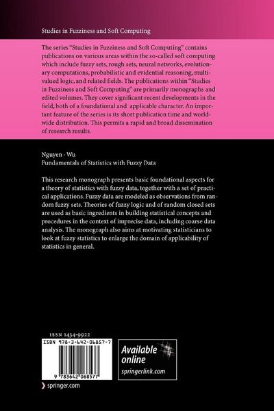 Produktbild: Fundamentals of Statistics with Fuzzy Data