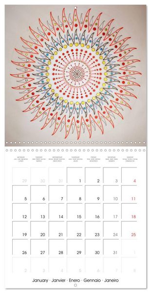 Produktbild: Sacred Geometry Healing (Wall Calendar 2026 12 &times; 12 Inch) CALVENDO 12 Month Wall Calendar