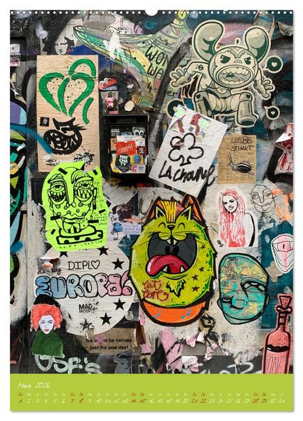 Produktbild: LOVE HAMBURG - STREET ART (Wandkalender 2026 DIN A2 hoch), CALVENDO Monatskalender