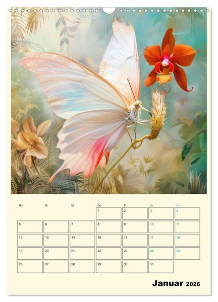 Produktbild: Schmetterlinge der Fantasie entsprungen - Planer (Wandkalender 2026 DIN A3 hoch), CALVENDO Monatskalender