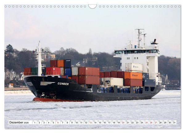 Produktbild: Dicke P&ouml;tte im Hafen und auf gro&szlig;er Fahrt (Wandkalender 2026 DIN A3 quer), CALVENDO Monatskalender