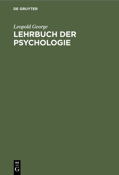 Produktbild: Lehrbuch der Psychologie