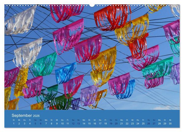 Produktbild: Viva Mexiko - Farben und Freude (hochwertiger Premium Wandkalender 2026 DIN A2 quer), Kunstdruck in Hochglanz