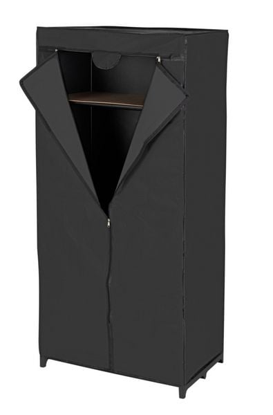 Produktbild: Kleiderschrank Mod. Deep Black mit Ablage, Gestell aus Metall