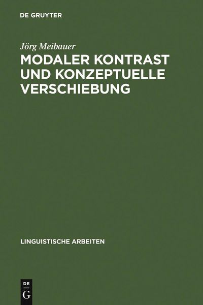 Produktbild: Modaler Kontrast und konzeptuelle Verschiebung