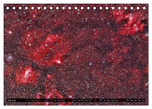 Produktbild: Galaktische Nebel (Tischkalender 2026 DIN A5 quer), CALVENDO Monatskalender