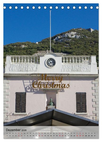 Produktbild: Gibraltar - Britische Kolonie am Mittelmeer (Tischkalender 2026 DIN A5 hoch), CALVENDO Monatskalender