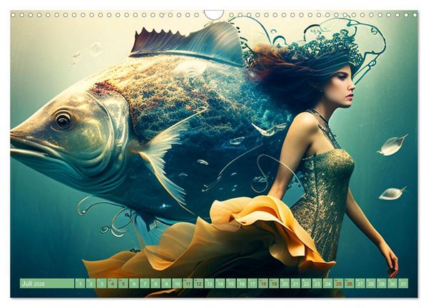 Produktbild: Unterwasser Experiment (Wandkalender 2026 DIN A3 quer), CALVENDO Monatskalender