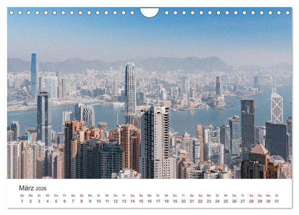 Produktbild: Hongkong - eine einzigartige Weltstadt (Wandkalender 2026 DIN A4 quer), CALVENDO Monatskalender