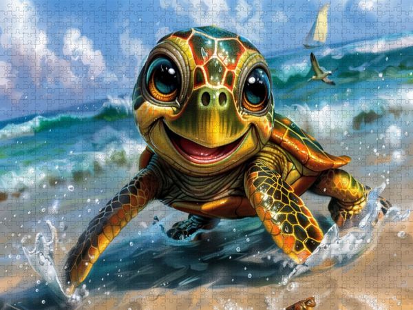 Produktbild: CALVENDO Puzzle Wellenreiter in Miniatur | 1000 Teile Lege-Gr&ouml;&szlig;e 64x48cm Foto-Puzzle f&uuml;r gl&uuml;ckliche Stunden