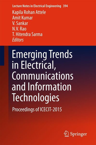 Produktbild: Emerging Trends in Electrical, Communications and Information Technologies