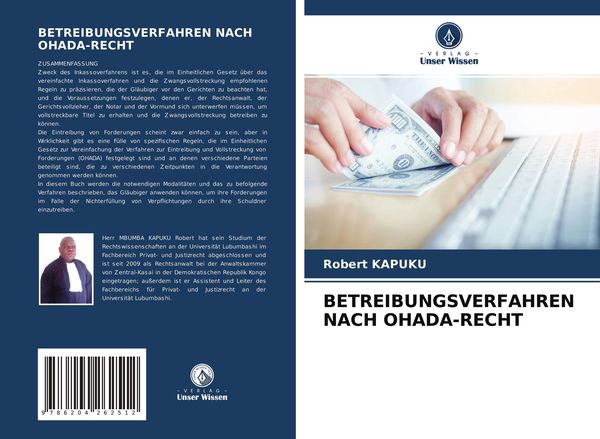 Betreibungsverfahren Nach Ohada-Recht, Taschenbuch von Robert Kapuku, Verlag Unser Wissen, 9786204262512