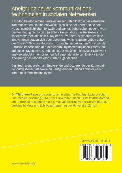 Produktbild: Aneignung neuer Kommunikationstechnologien in sozialen Netzwerken