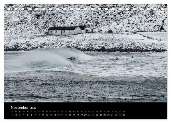 Produktbild: Norwegen, Landschaften in Schnee und Eis (Tischkalender 2026 DIN A5 quer), CALVENDO Monatskalender